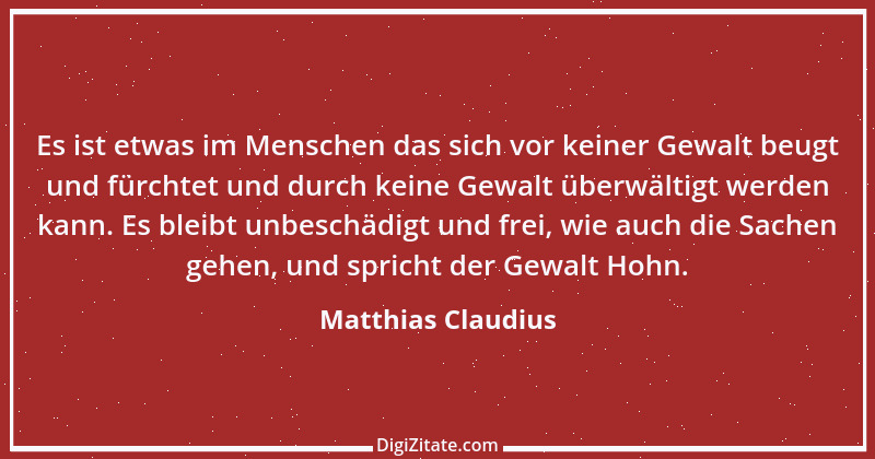 Zitat von Matthias Claudius 157