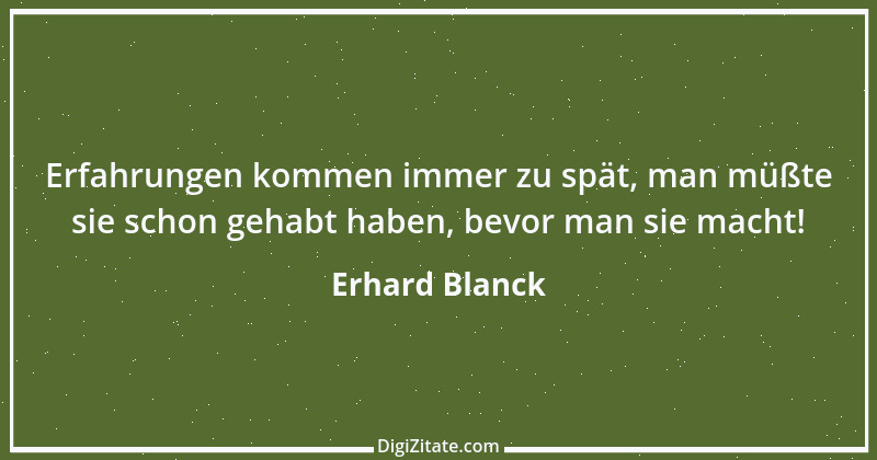 Zitat von Erhard Blanck 2015