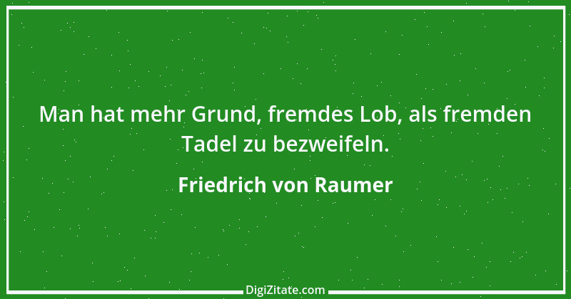 Zitat von Friedrich von Raumer 5