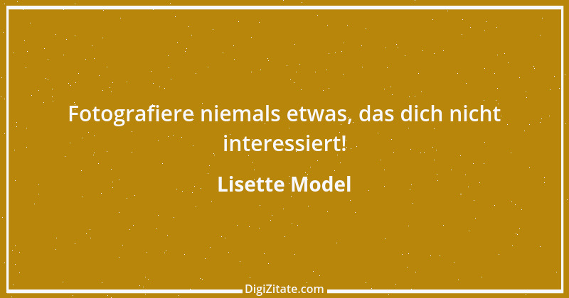 Zitat von Lisette Model 1