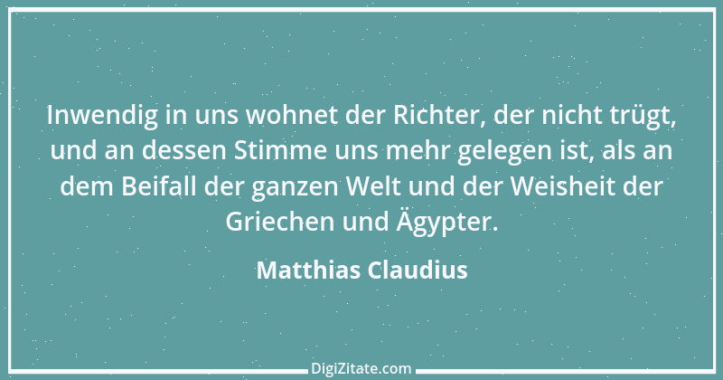 Zitat von Matthias Claudius 159