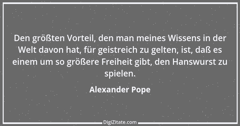 Zitat von Alexander Pope 1