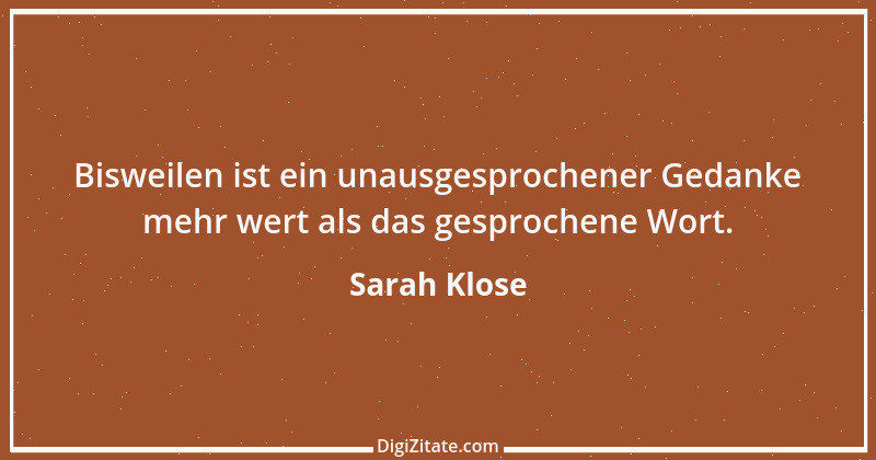 Zitat von Sarah Klose 98