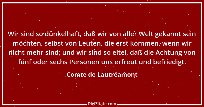 Zitat von Comte de Lautréamont 3