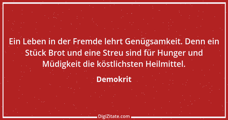 Zitat von Demokrit 168