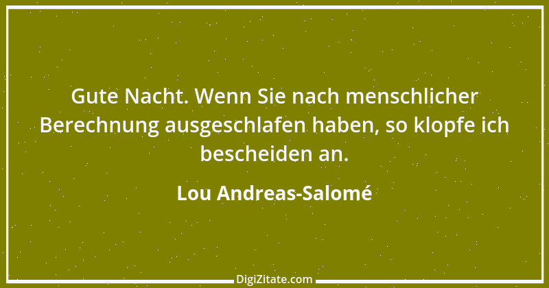 Zitat von Lou Andreas-Salomé 9