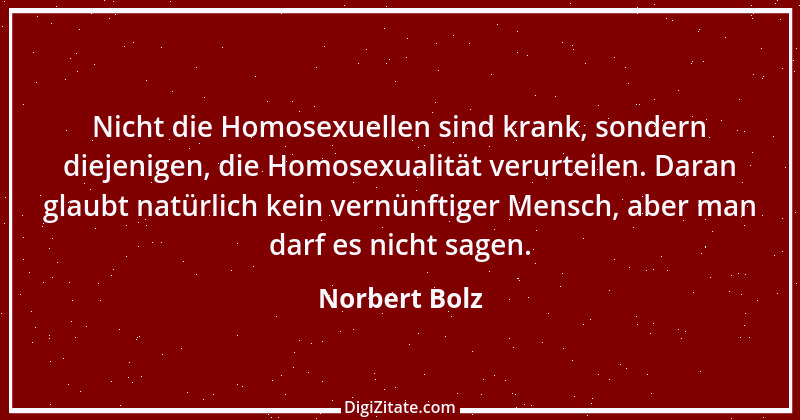 Zitat von Norbert Bolz 2