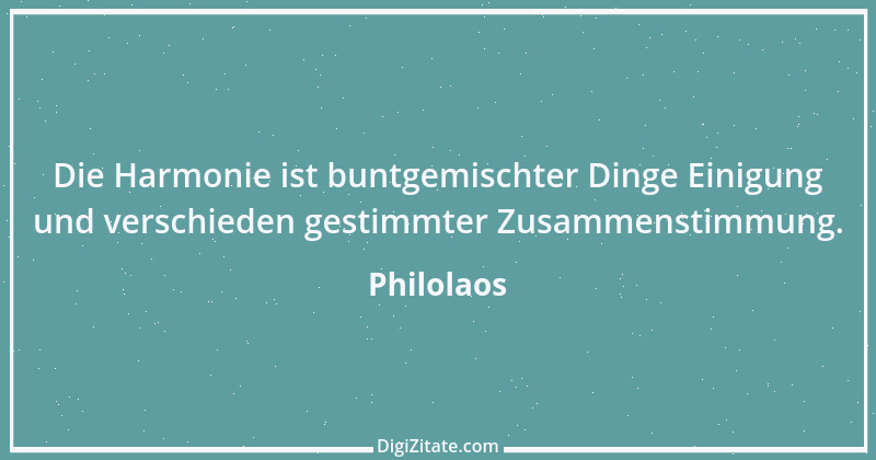 Zitat von Philolaos 1