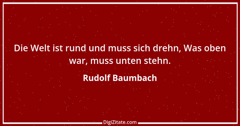 Zitat von Rudolf Baumbach 1