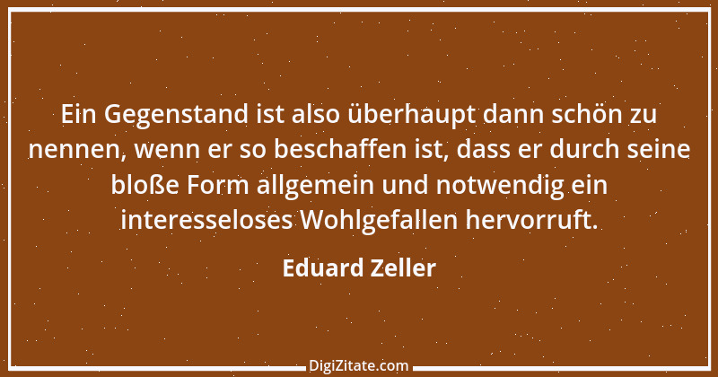 Zitat von Eduard Zeller 1