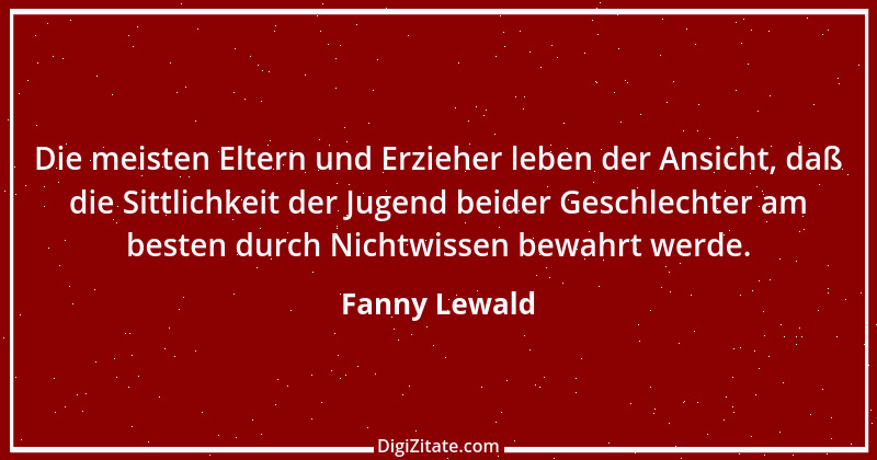 Zitat von Fanny Lewald 14