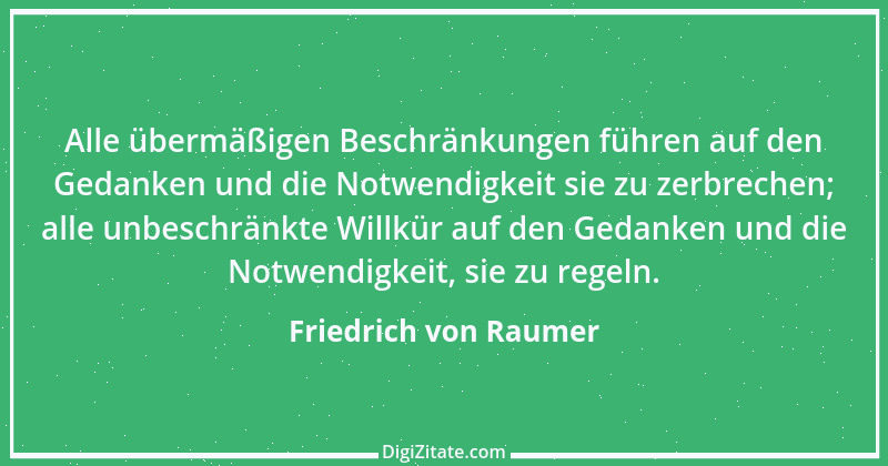 Zitat von Friedrich von Raumer 10