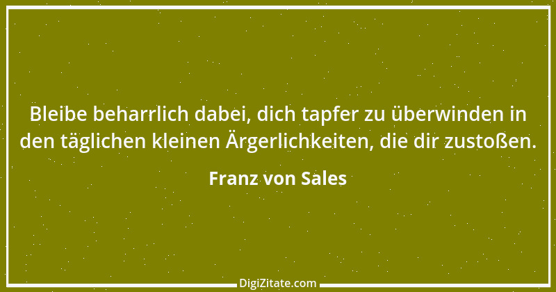 Zitat von Franz von Sales 92