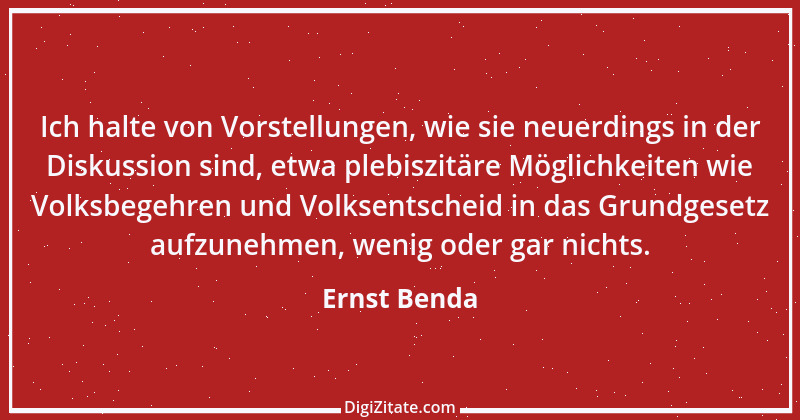 Zitat von Ernst Benda 2