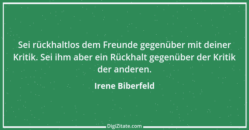 Zitat von Irene Biberfeld 1