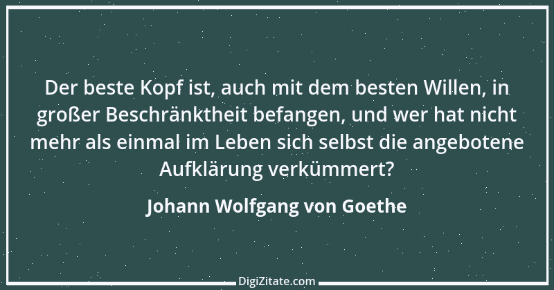 Zitat von Johann Wolfgang von Goethe 3467