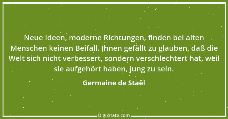 Zitat von Germaine de Staël 99