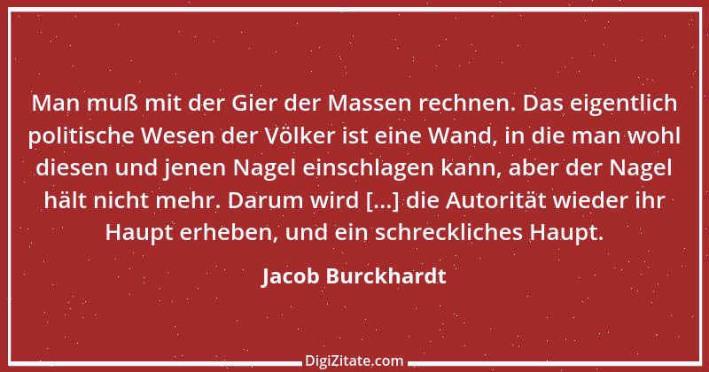 Zitat von Jacob Burckhardt 26