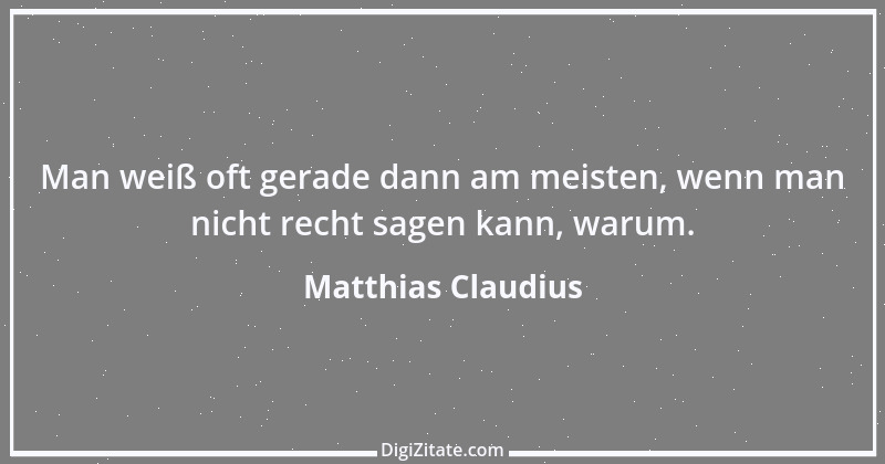 Zitat von Matthias Claudius 166