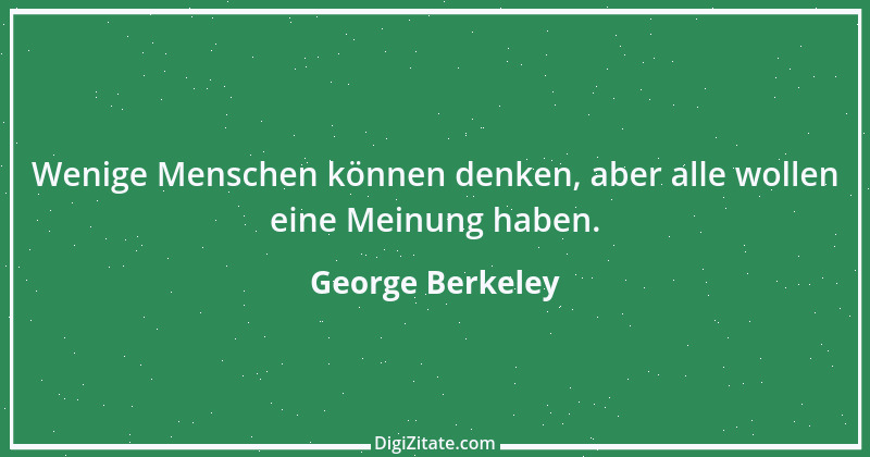 Zitat von George Berkeley 3