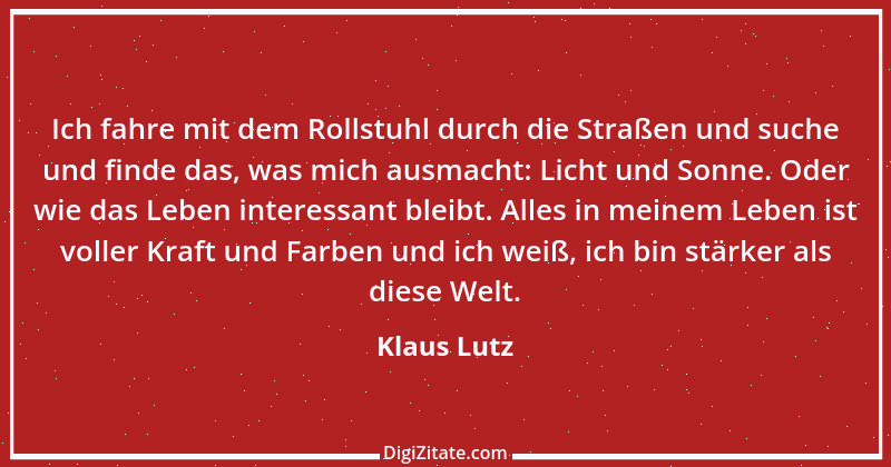 Zitat von Klaus Lutz 31