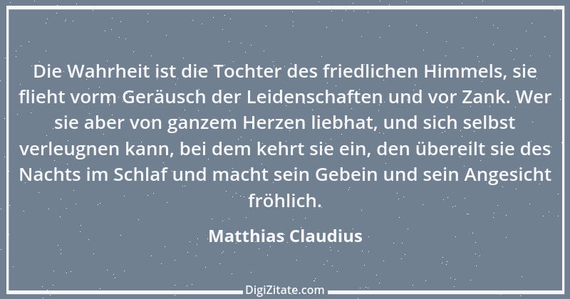 Zitat von Matthias Claudius 167