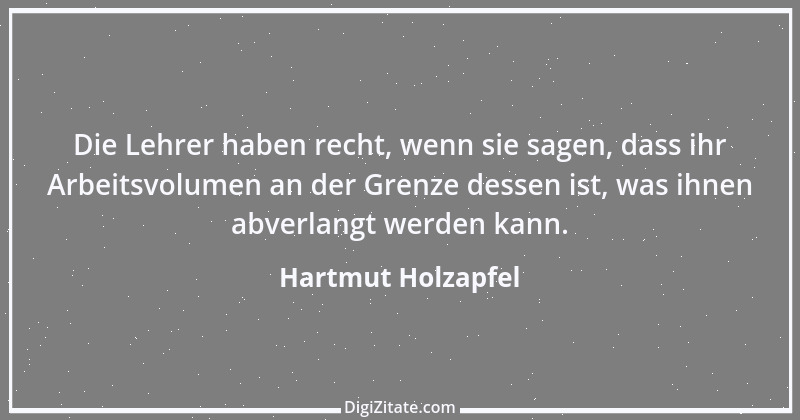 Zitat von Hartmut Holzapfel 1