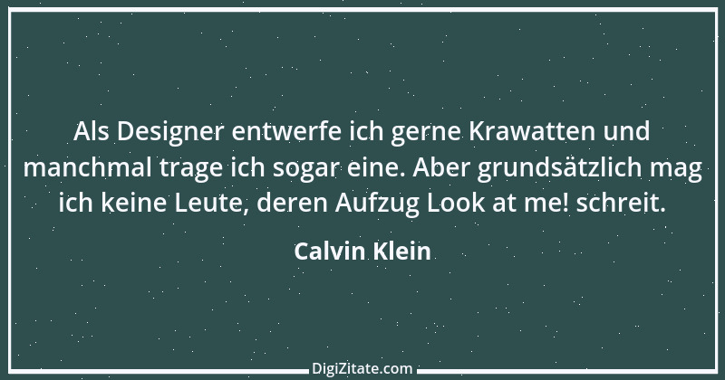 Zitat von Calvin Klein 3