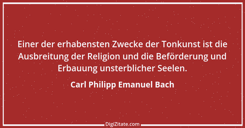 Zitat von Carl Philipp Emanuel Bach 1