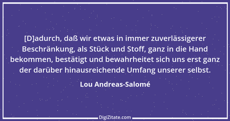 Zitat von Lou Andreas-Salomé 16