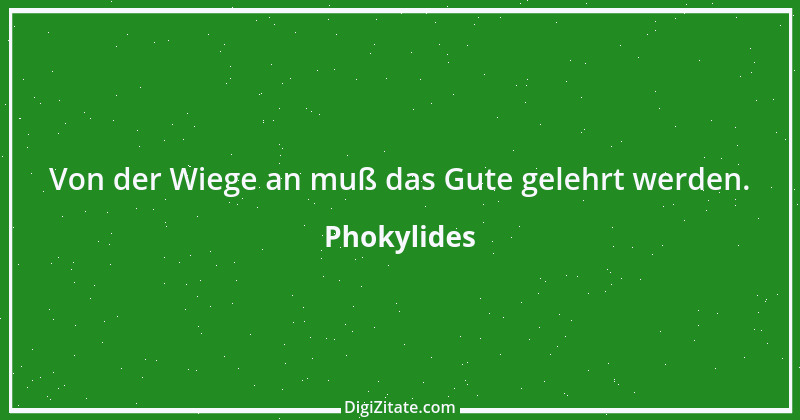 Zitat von Phokylides 1