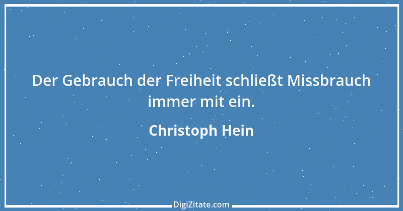 Zitat von Christoph Hein 1