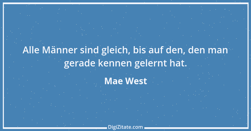 Zitat von Mae West 4