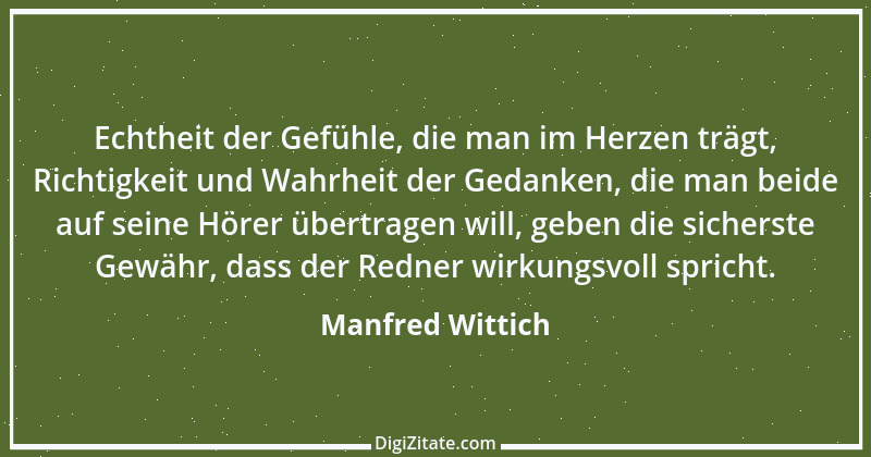 Zitat von Manfred Wittich 1