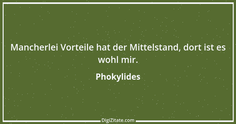 Zitat von Phokylides 2