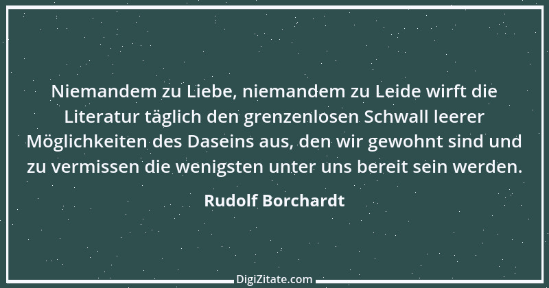 Zitat von Rudolf Borchardt 3