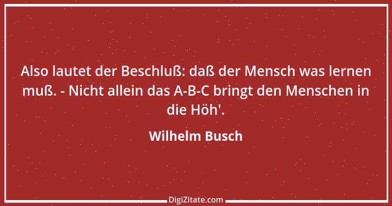 Zitat von Wilhelm Busch 24