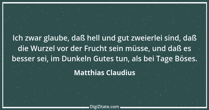 Zitat von Matthias Claudius 171