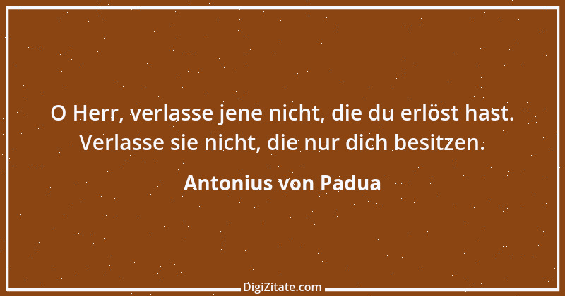 Zitat von Antonius von Padua 5