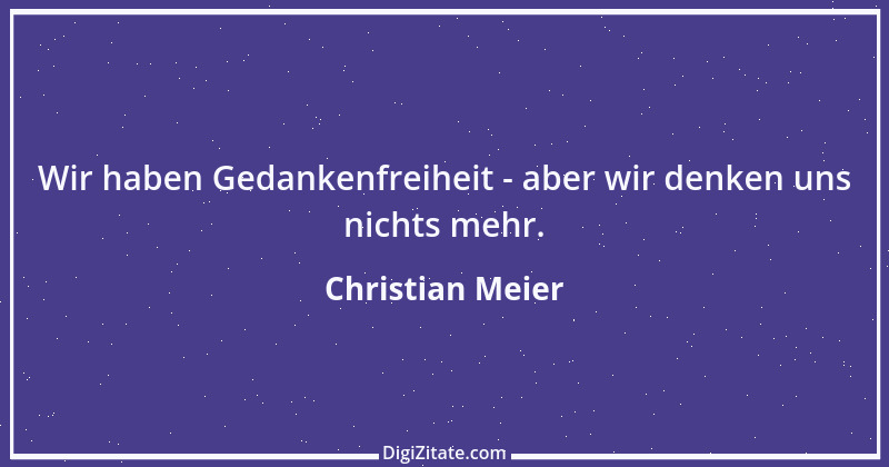 Zitat von Christian Meier 2