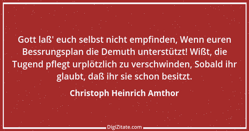 Zitat von Christoph Heinrich Amthor 1