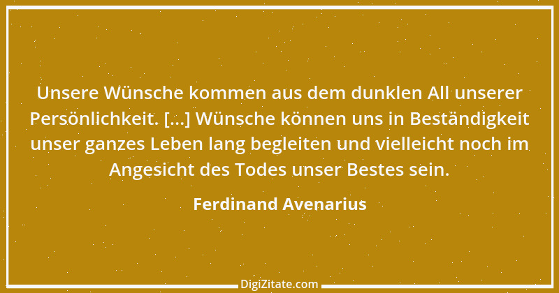 Zitat von Ferdinand Avenarius 1