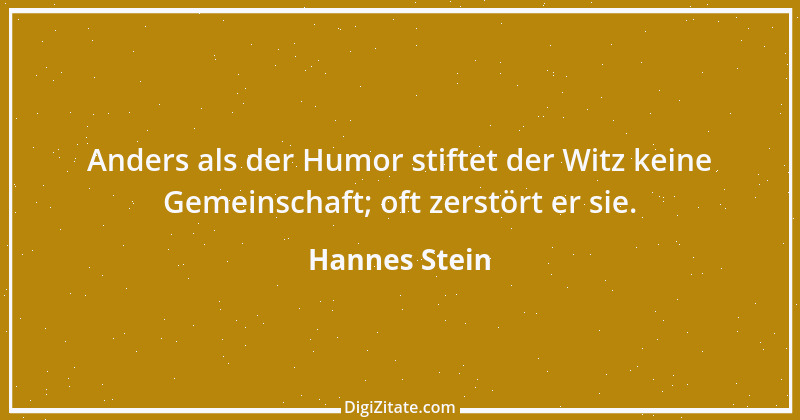 Zitat von Hannes Stein 2