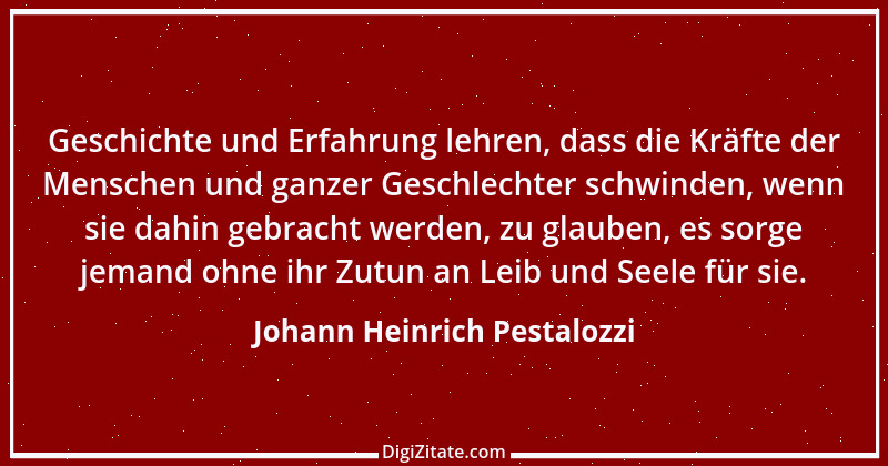 Zitat von Johann Heinrich Pestalozzi 272