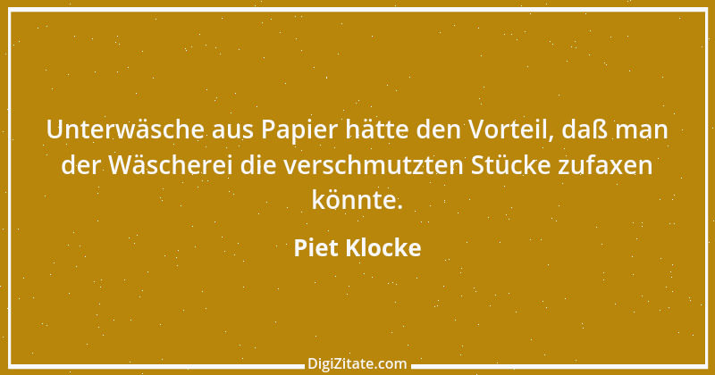 Zitat von Piet Klocke 2