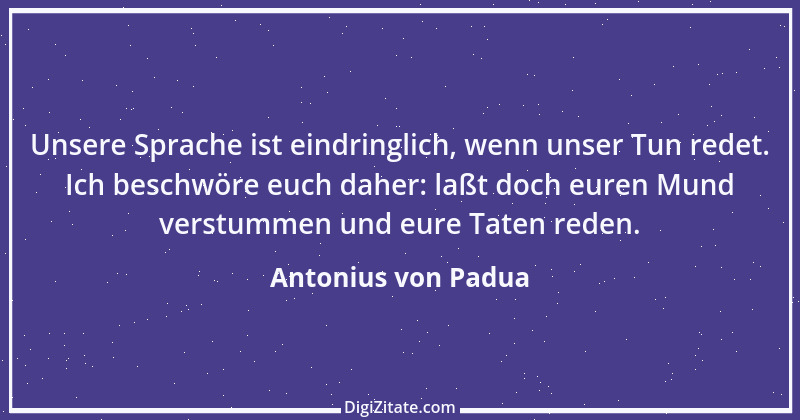 Zitat von Antonius von Padua 6