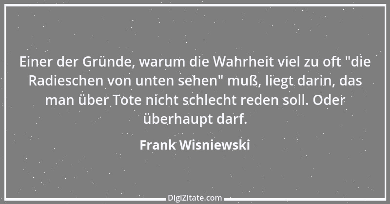 Zitat von Frank Wisniewski 63