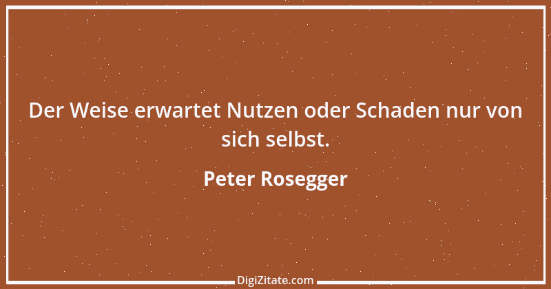 Zitat von Peter Rosegger 29