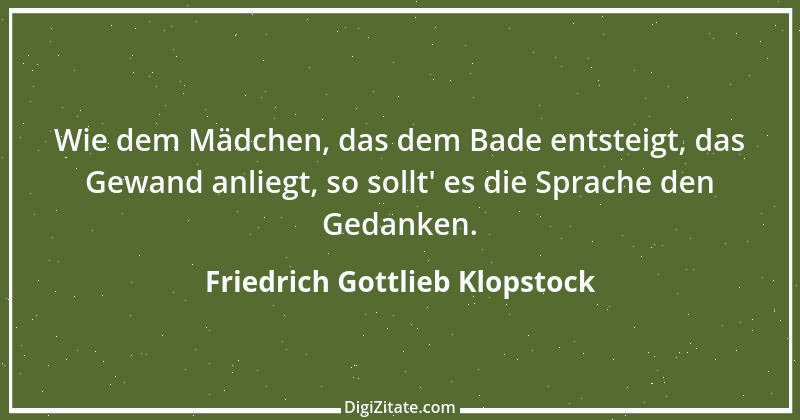 Zitat von Friedrich Gottlieb Klopstock 9