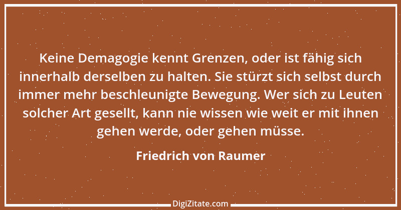 Zitat von Friedrich von Raumer 22